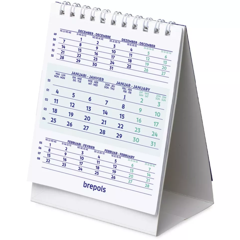 Brepols Desk Calendar Portrait 2027