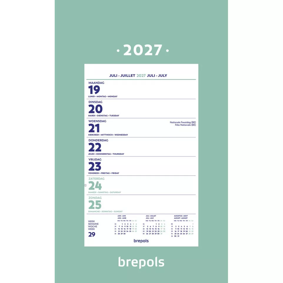 Brepols Weekly Block Calendar 2027