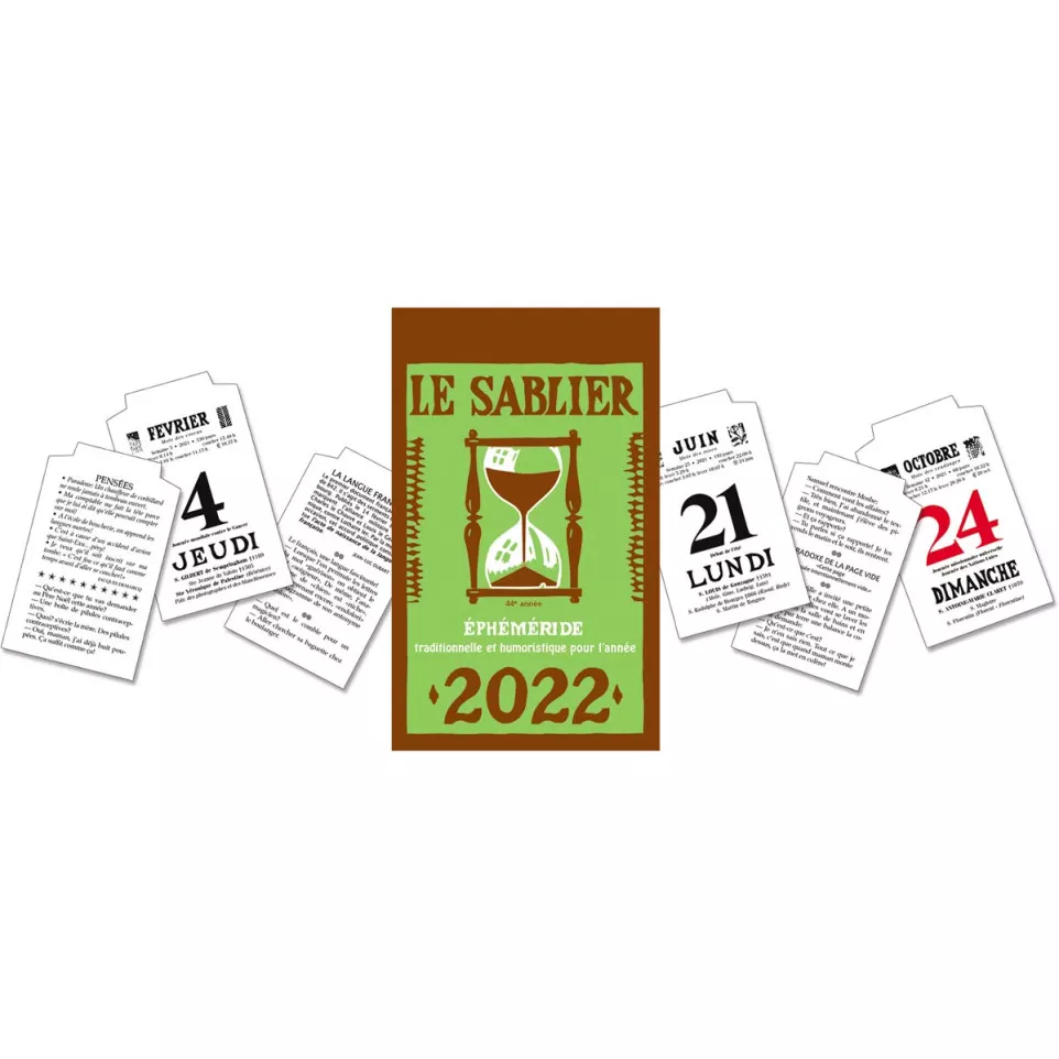 Bloc éphéméride Le Sablier, 2027