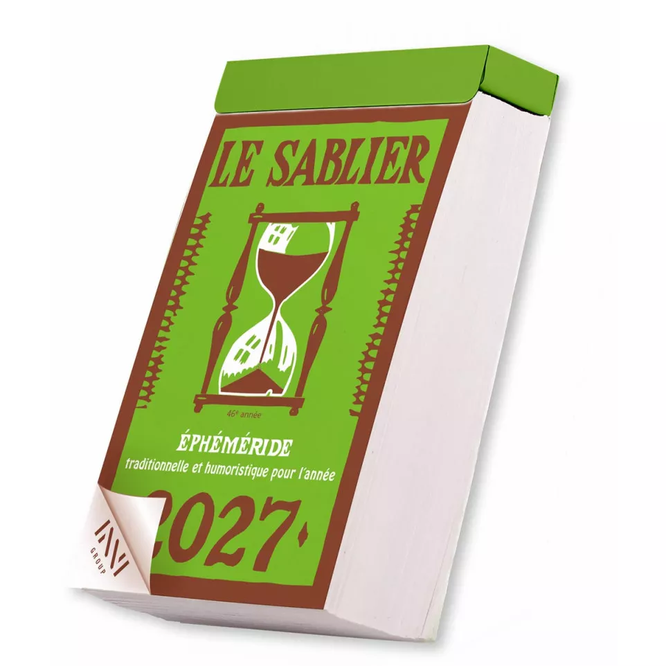 Bloc éphéméride Le Sablier, 2027