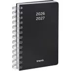 Brepols schoolagenda Wire-O, zwart, 2026-2027