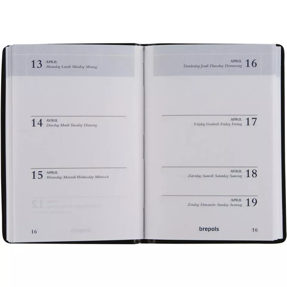 Brepols agenda Armada Seta 4-talig,...