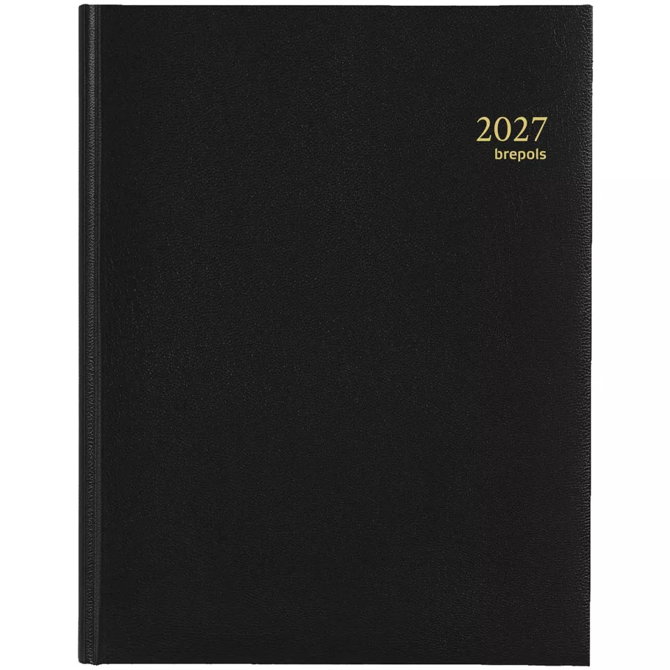 Brepols Lima Desk Diary Black 2027