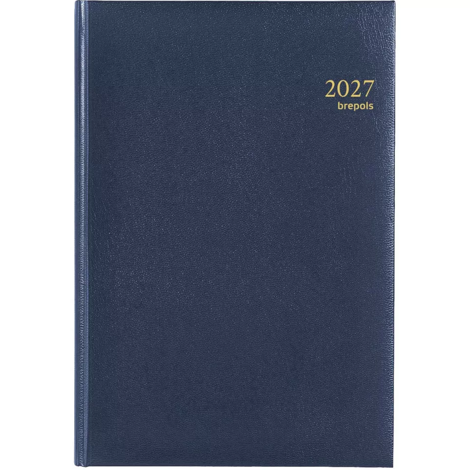Brepols Omega Lima Desk Diary Blue 2027