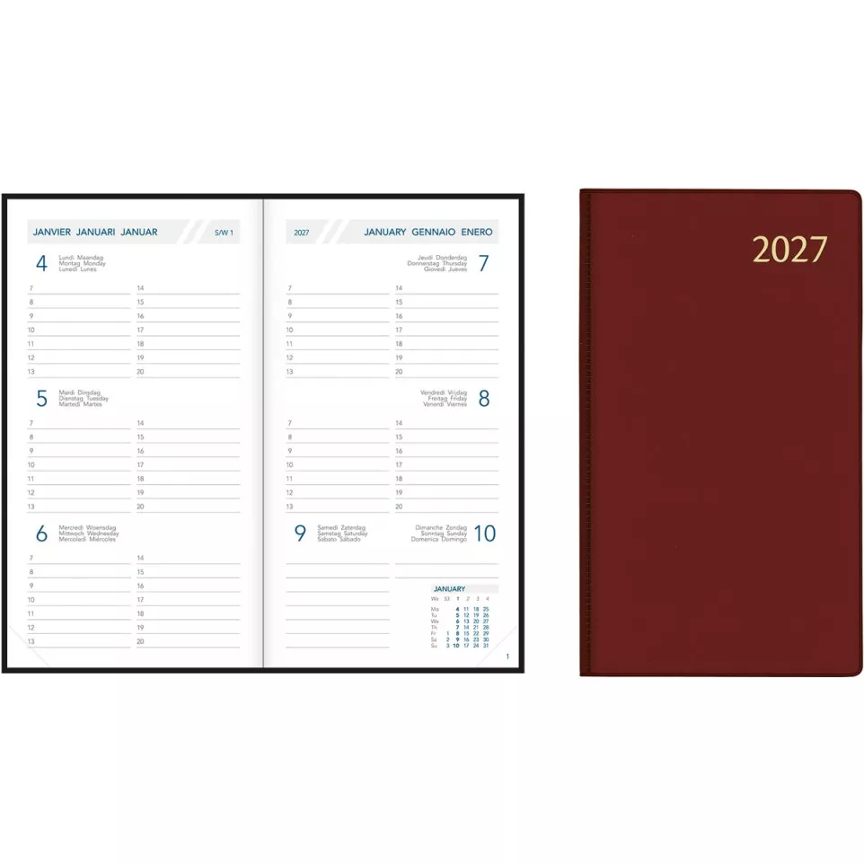 Aurora Visuplan 20 Seta Pocket Diary...