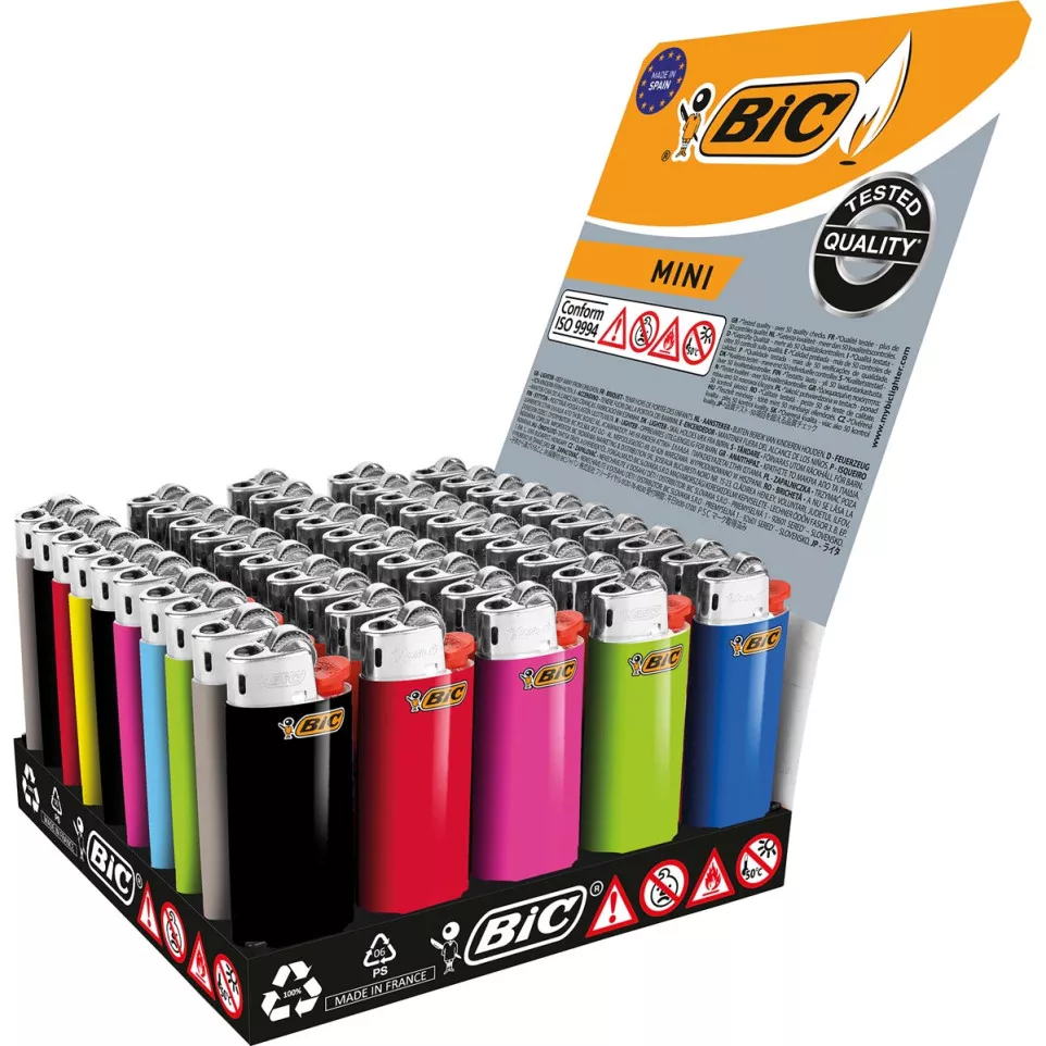 BIC Mini briquet à pierre, présentoir...
