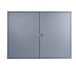 Sleutelkast, voor 300 sleutelhangers, ft 14 x 54 x 72 cm, donkergrijs