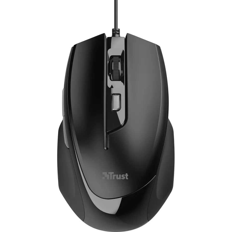Trust Voca Comfort muis, zwart