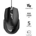 Trust Voca Comfort muis, zwart