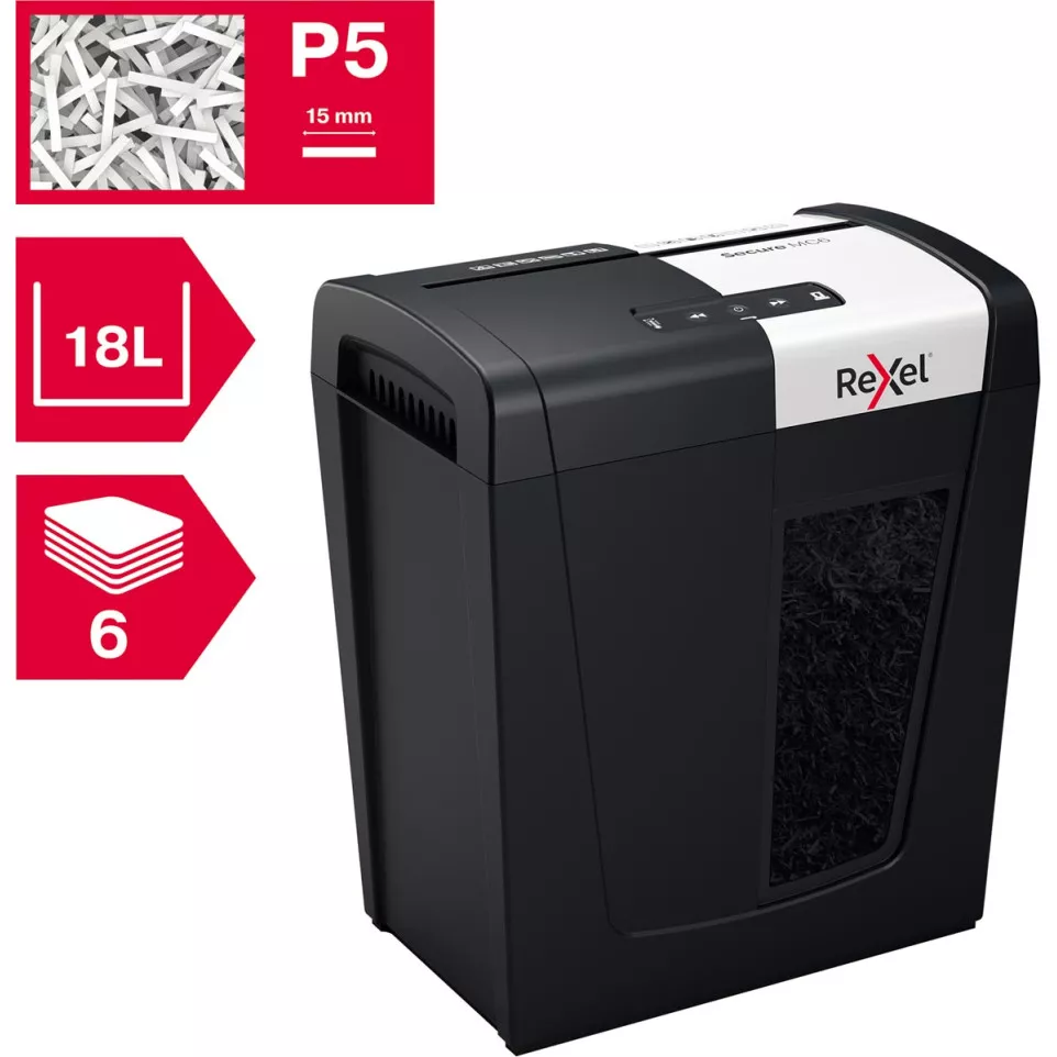 Rexel Secure MC6 Whisper-Shred Micro...