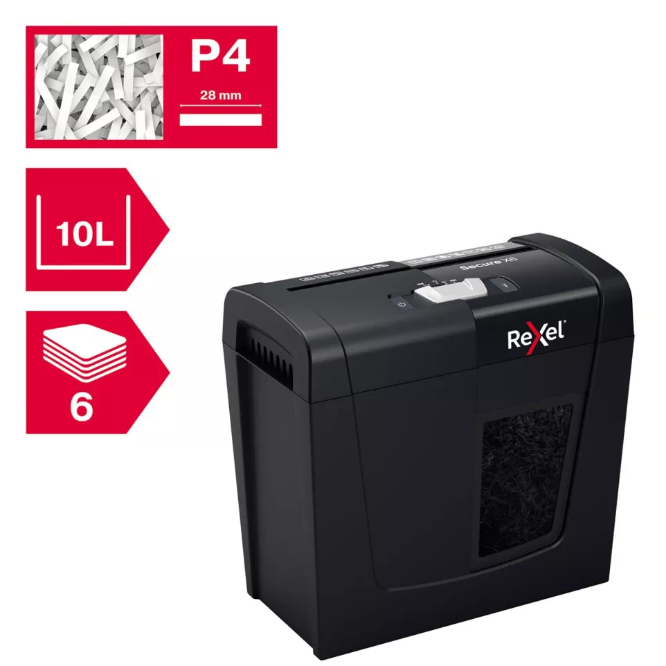 Rexel Secure destructeur de documents X6
