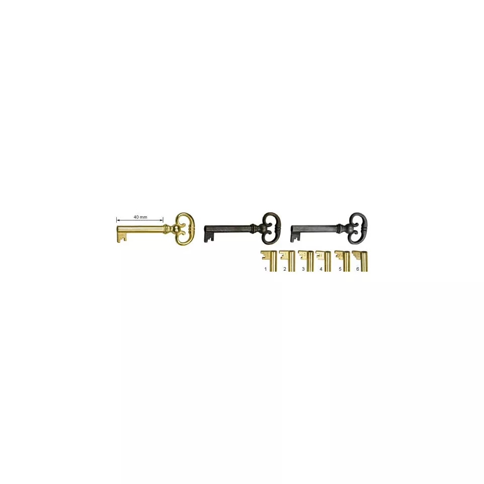 JuNie brass-plated bit key for lever...