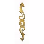 Rozet N16 messing verticaal 160x20mm links / Pce