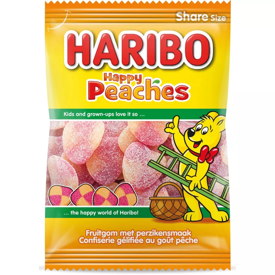 Haribo bonbons Pêches, sachet de 185 g