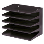 Trieur : 5 compartiments, noir
