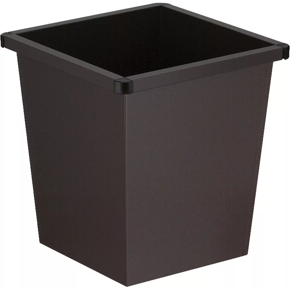 V-Part black wastepaper basket 27 liters