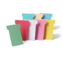 Nobo T-kaarten index 3, ft 120 x 92 mm, lichtblauw, pak met 100 stuks