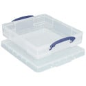 Really Useful Box 7 Litre Storage Box with Divider, Clear