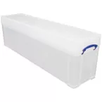 Really Useful Box 77L Transparent Individually Packed in Cardboard Box