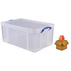 Really Useful Box 64L clear individually boxed