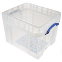 Really Useful Box storage box 35L XL lid transparent