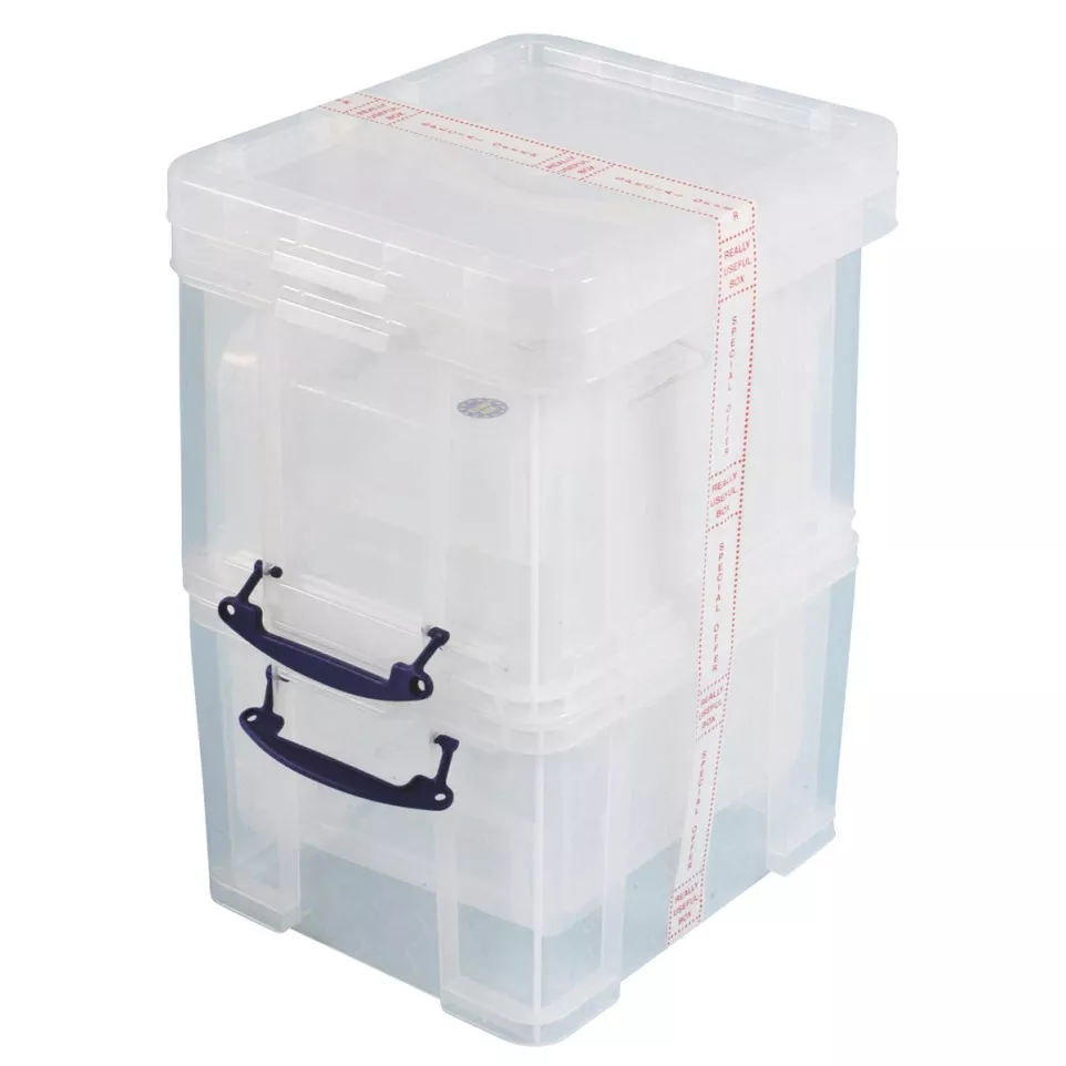 Really Useful Box 35L Clear Pack of 3...