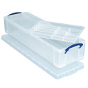 Really Useful Box opbergdoos 22 liter met 2 dividers, transparant