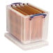 Really Useful Box 19 Litre Storage Box for Suspension Files Clear