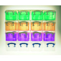 Really Useful Box Wall Cube with 16 x 0.3 Litre Clear Boxes