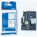 Brother TZe Fabric Tape for P-touch 12 mm Black on White