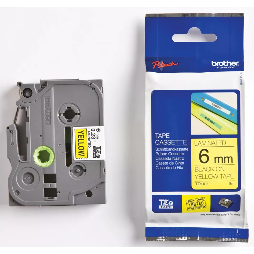 Brother TZe tape voor P-Touch 6 mm,...