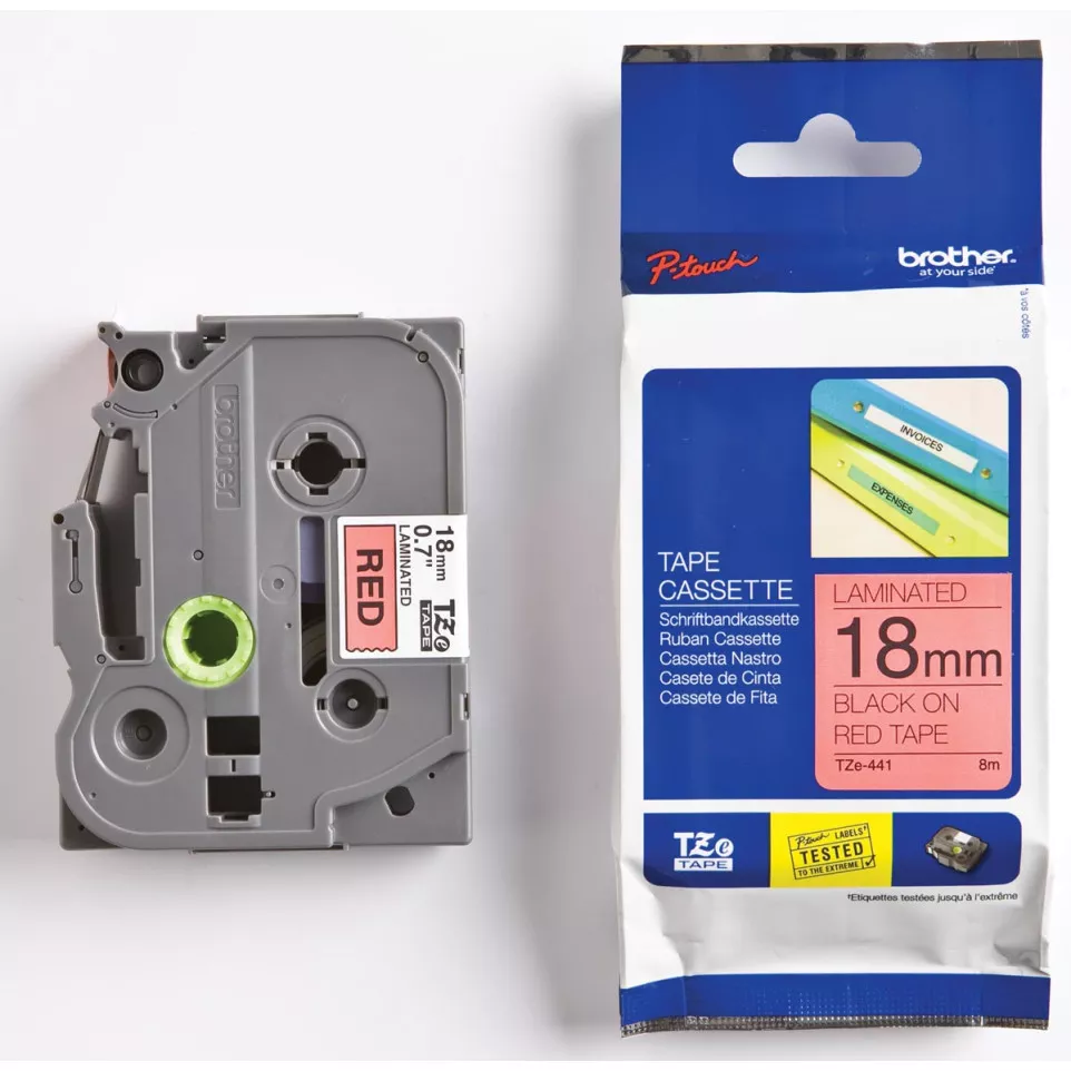 Brother TZe ruban pour P-Touch 18 mm,...