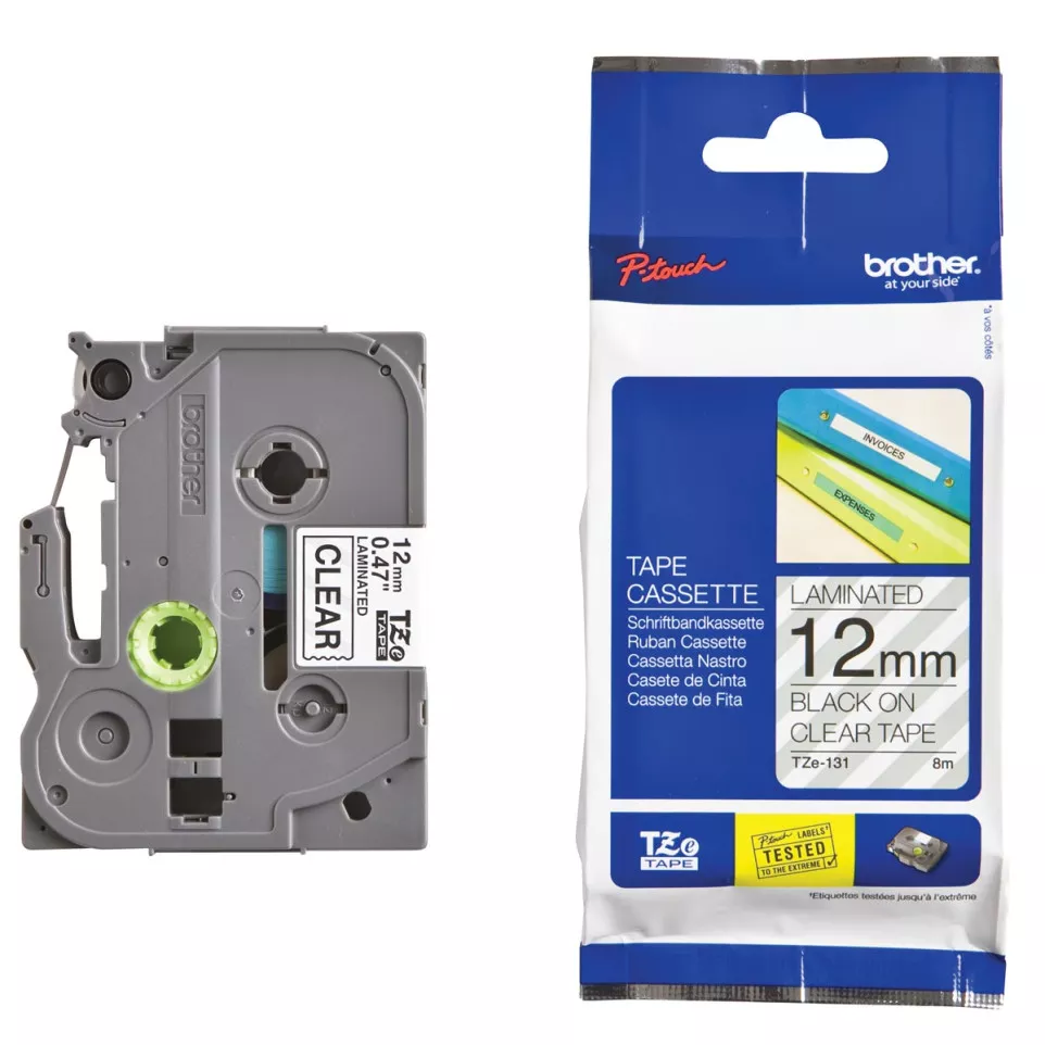 Brother TZe tape voor P-Touch 12 mm,...