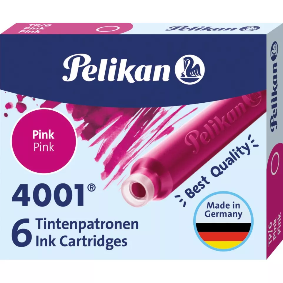 Pelikan 4001 TP/6 Ink Cartridges Pink...