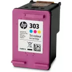 HP 303 Tri-color Original Ink Cartridge T6N01AE yields up to 165 pages