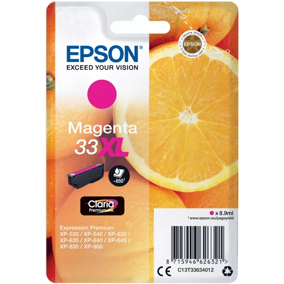 Epson inktcartridge 33XL, 650...