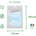Tarifold antimicrobiële houder voor mondmaskers, met textielband, pak van 10 stuks