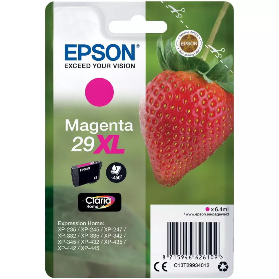 Epson cartouche d'encre 29XL, 450...