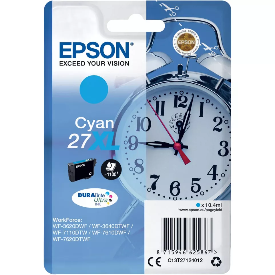 Epson inktcartridge 27XL, 1.100...