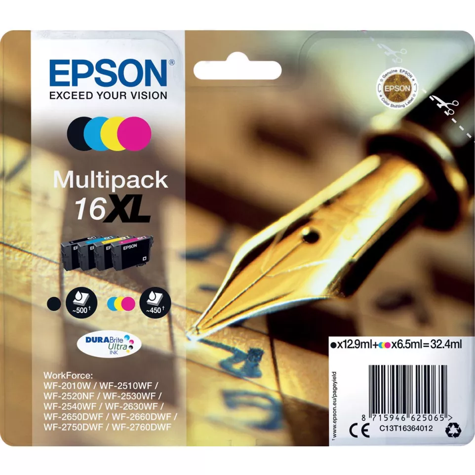 Epson 16XL Multipack 4 Colors Black...