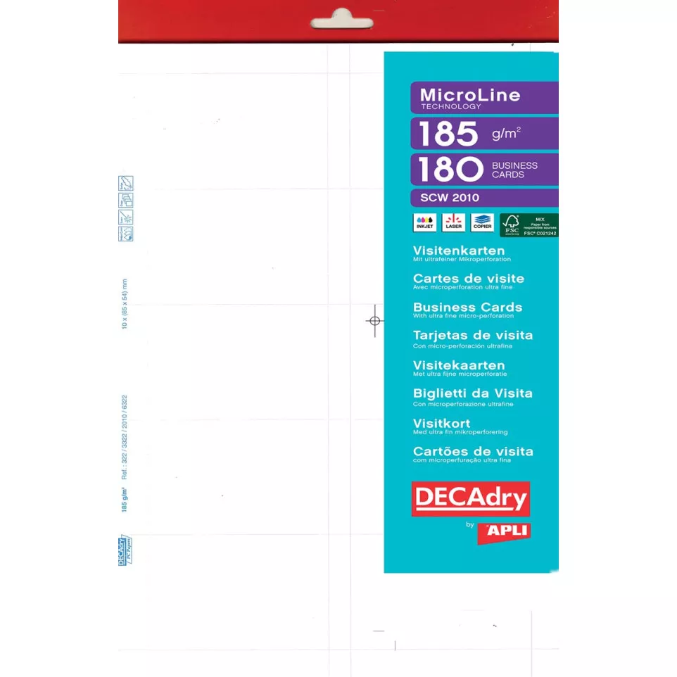 Decadry cartes de visite MicroLine ft...