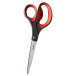 Scotch ciseaux Precision, ft 20 cm, droite en gauche, bouts pointus, inox, gris/rouge, blister van 1stuk