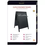 Securit chevalet ardoise trottoir Woody, ft 55 x 85 cm, noir