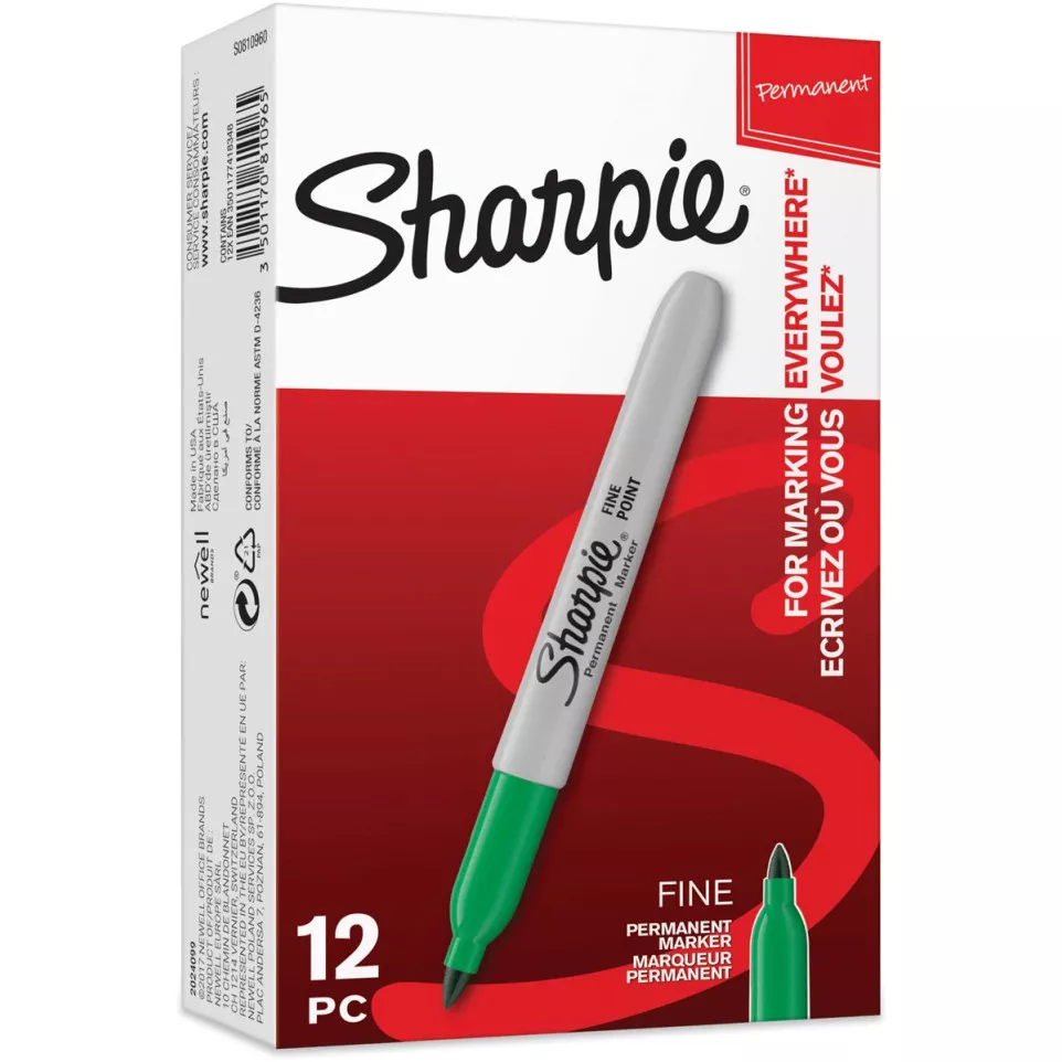 Sharpie Permanent Marker 1 mm Green
