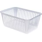 Whitefurze Medium Storage Basket 37 cm Clear