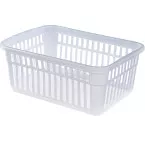 Whitefurze Large Storage Basket 45 cm Transparent