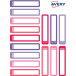 Avery Family étiquettes stylos minis, ft 5 x 1 cm, rose/violet, sachet brochable avec 30 étiquettes