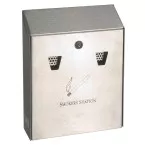 Rubbermaid Wall-Mounted Ashtray 25.4 x 7.6 x 31.8 cm Galvanized Steel