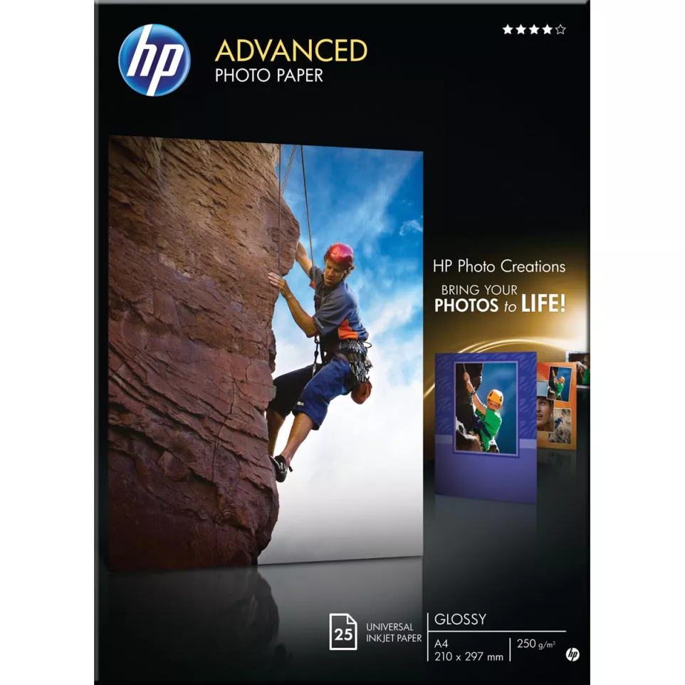 HP Advanced Glossy Photo Paper, A4,...
