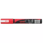 Uni-ball Marqueur craie rouge, pointe ronde de 1,8 - 2,5 mm.